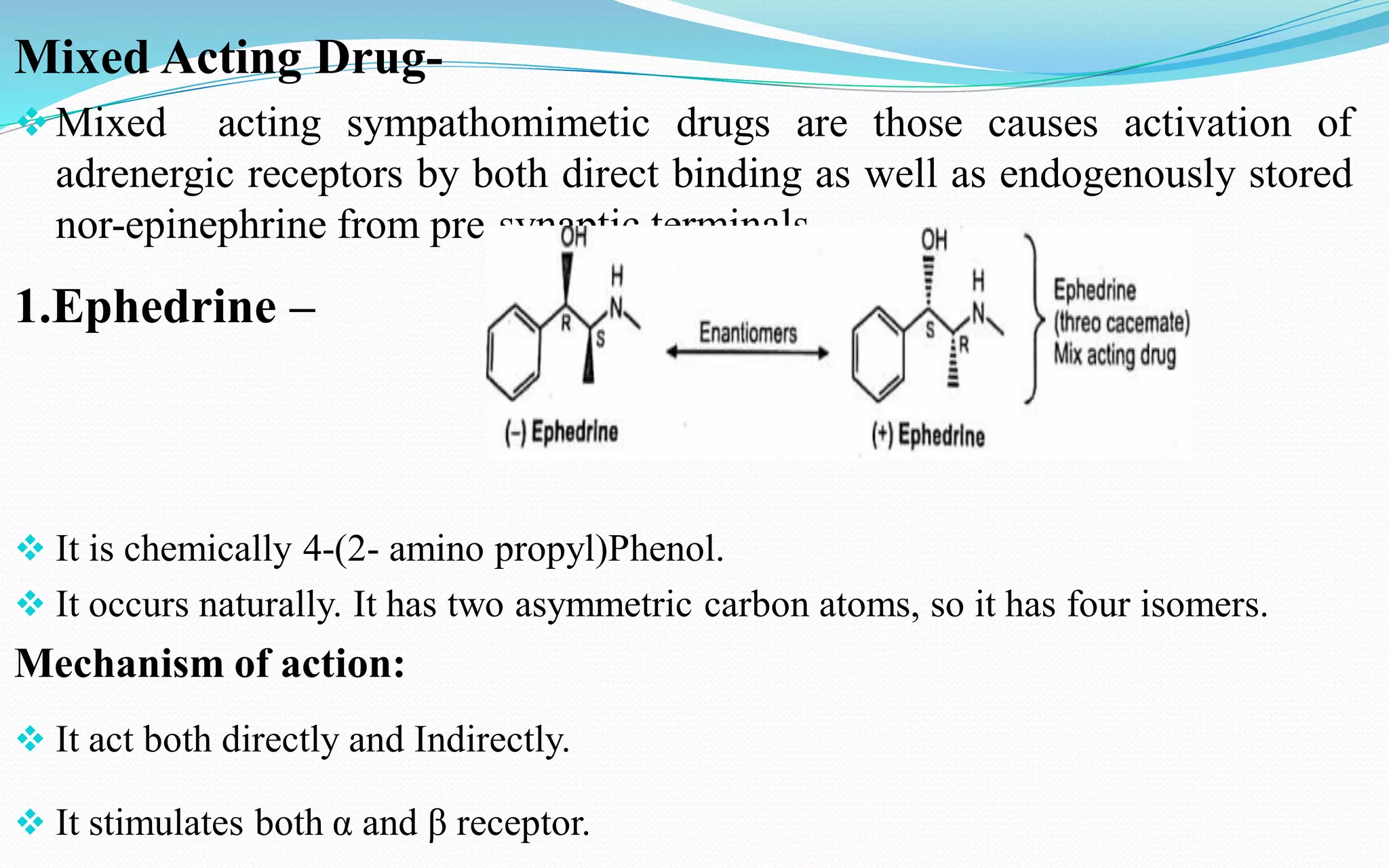 Medicinal chemistry, sympathomimetic agents, unit-2 ,4th sem | PDF