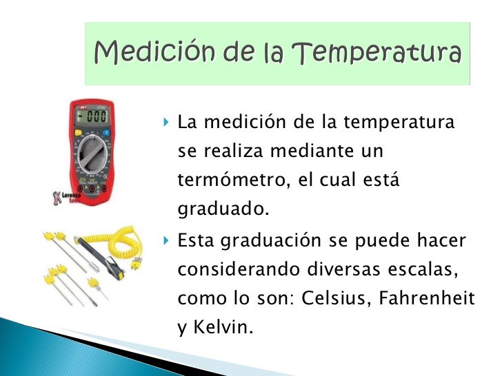 Medicion de la temperatura