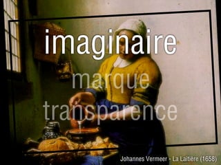 imaginaire
marque
transparence
Johannes Vermeer - La Laitière (1658)

 