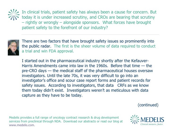 Patient Safety in Clinical Trials