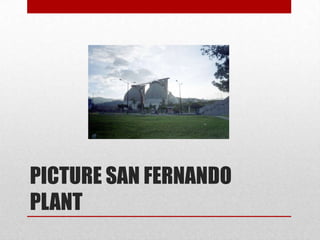 PICTURE SAN FERNANDO
PLANT
 
