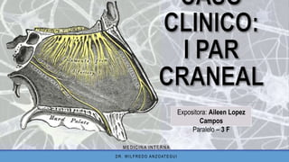 MEDICINA INTERNA
DR. WILFREDO ANZOATEGUI
Expositora: Aileen Lopez
Campos
Paralelo – 3 F
 
