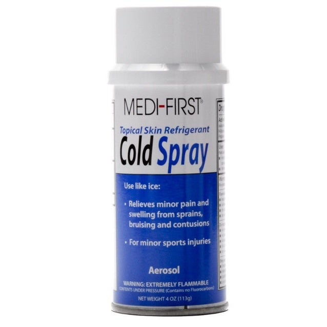 Medi first aerosol cold spray skin pain freeze 4 oz aerosol 6 cans