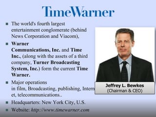               CorporationA multinational conglomerate corporation headquartered in Minato, Tokyo, Japan.Sony is one of the leading manufacturers of electronics, video, communications, video game consoles, and information technology products.Founded: 1946 in Japan.One of the world's largest media conglomerates with revenue exceeding    $78.88 billion U.S. (FY2008). The company's current slogan is make.believe.Howard Stringer (Chairman , President & CEO)