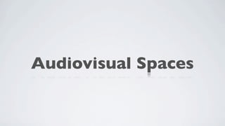 Audiovisual Spaces
 