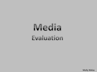 Media Evaluation Molly Niklas 