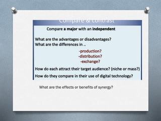 What are the effects or benefits of synergy?
 
