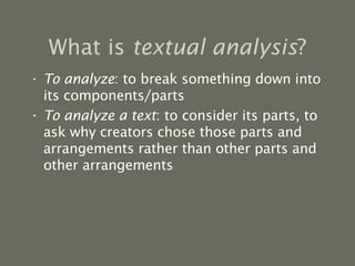 Media Analysis and Criticism | PPT