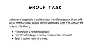 GROUP TASK
 