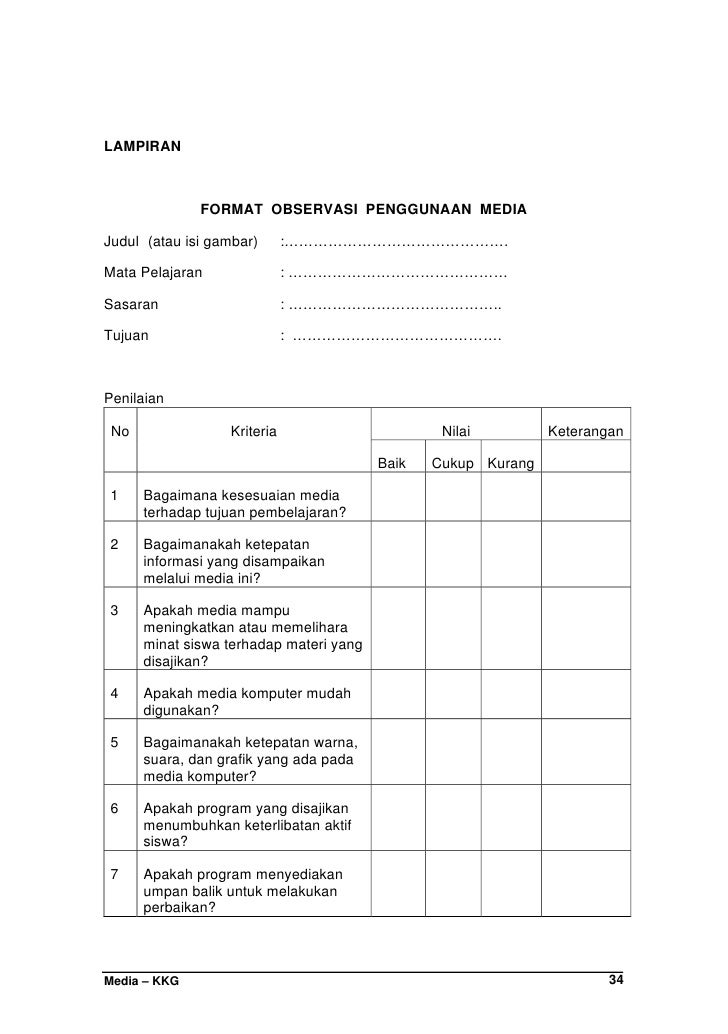 Evaluasi Media Pembelajaran Pdf