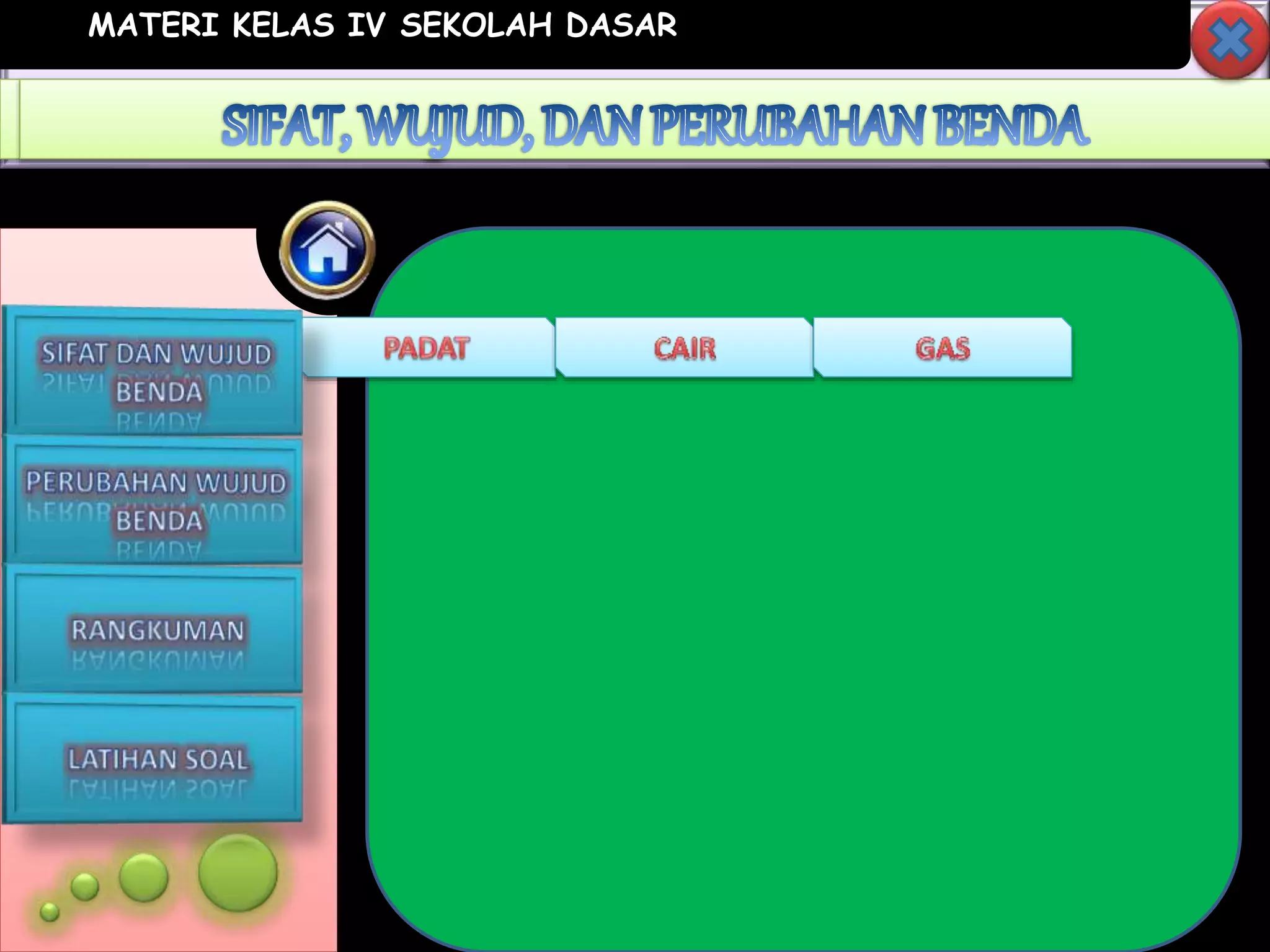 MATERI KELAS IV SEKOLAH DASAR
 