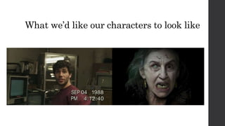 What we’d like our characters to look like 
 