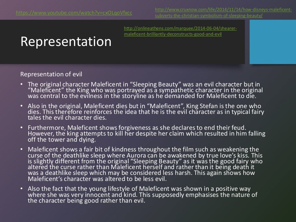 Where did maleficent's parents go after leaving their baby in robin's care picture