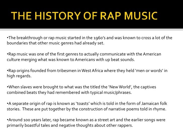 college essay about rap music