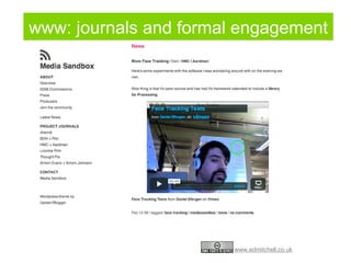 www: journals and formal engagement 