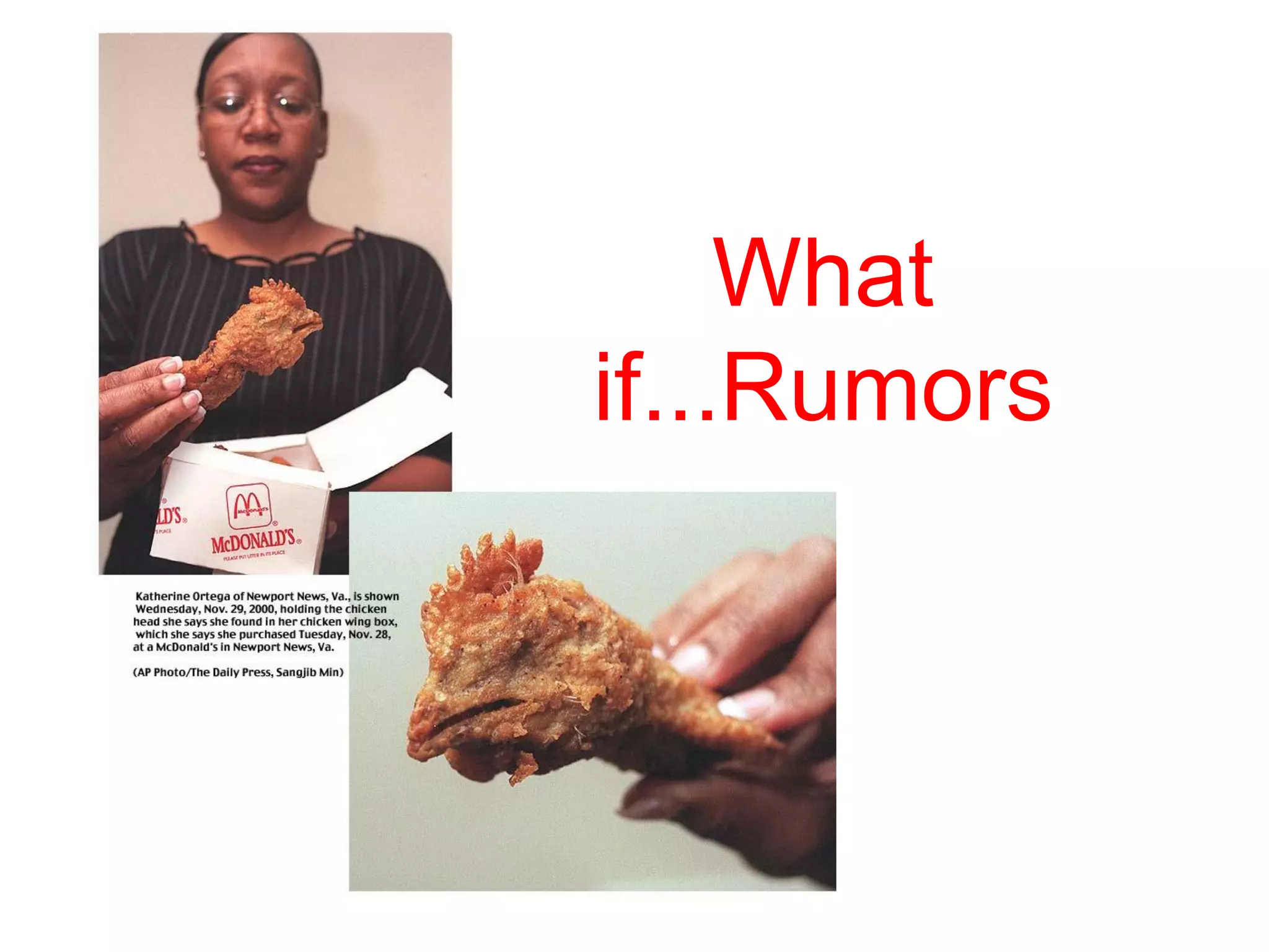 What if...Rumors