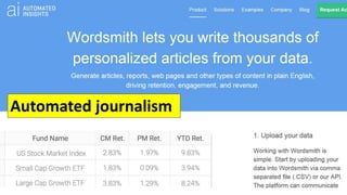 Automated journalism
 