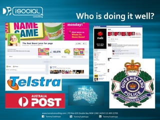 Who is doing it well?
 