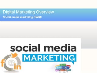 Digital Marketing Overview
Social media marketing (SMM)
 