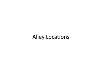 Alley Locations
 