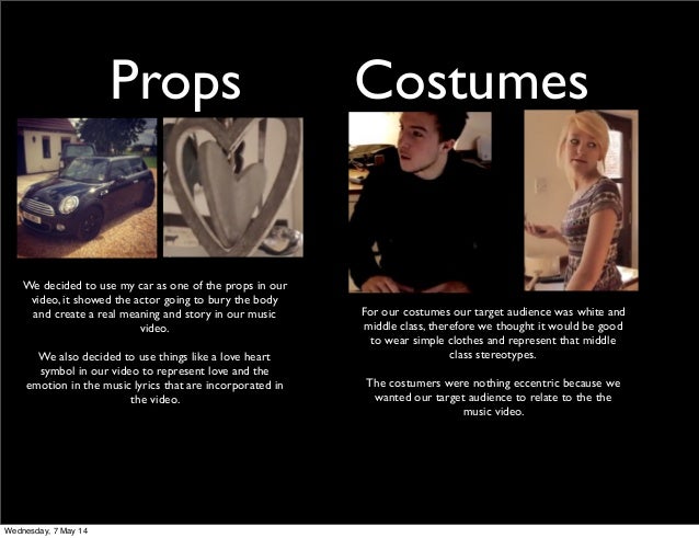 Actors location, props and costumers powerpoint