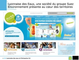 Lyonnaise des Eaux, une société du groupe Suez Environnement présente au cœur des territoires 