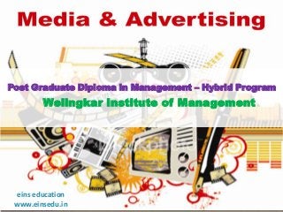 Post Graduate Diploma in Management – Hybrid Program

Welingkar Institute of Management

eins education
www.einsedu.in

 
