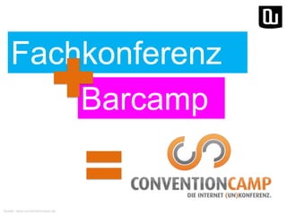 Fachkonferenz
Barcamp

Quelle: www.conventioncamp.de

 