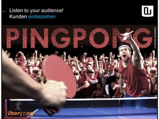 made by neuwaerts

Listen to your audience!
Kunden einbeziehen

 