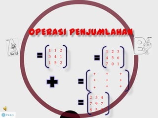 1 1 2
3 4 1
1 5 2
1 2 3
4 5 6
7 0 1
+ + +
+ + +
+ + +
2 3 4
7 9 7
8 5 3
 