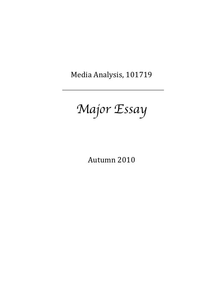 media analysis essay
