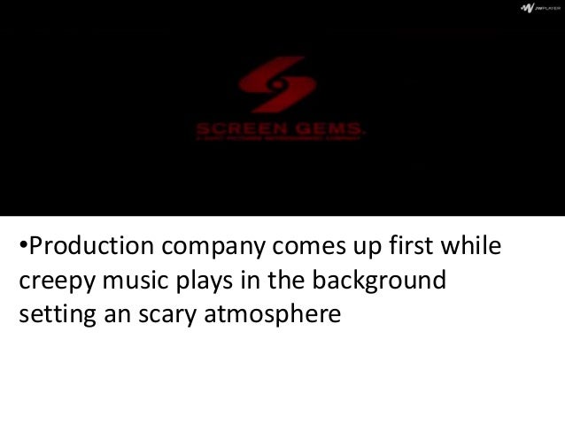 Media Analysis Of The Opening To A Thriller