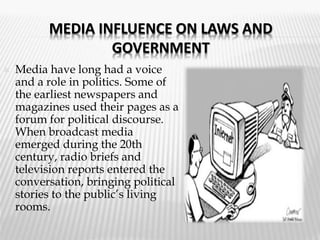 media influence on politics and government