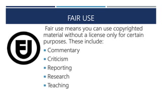 Media and Information Literacy (MIL) - Intellectual Property, Fair 