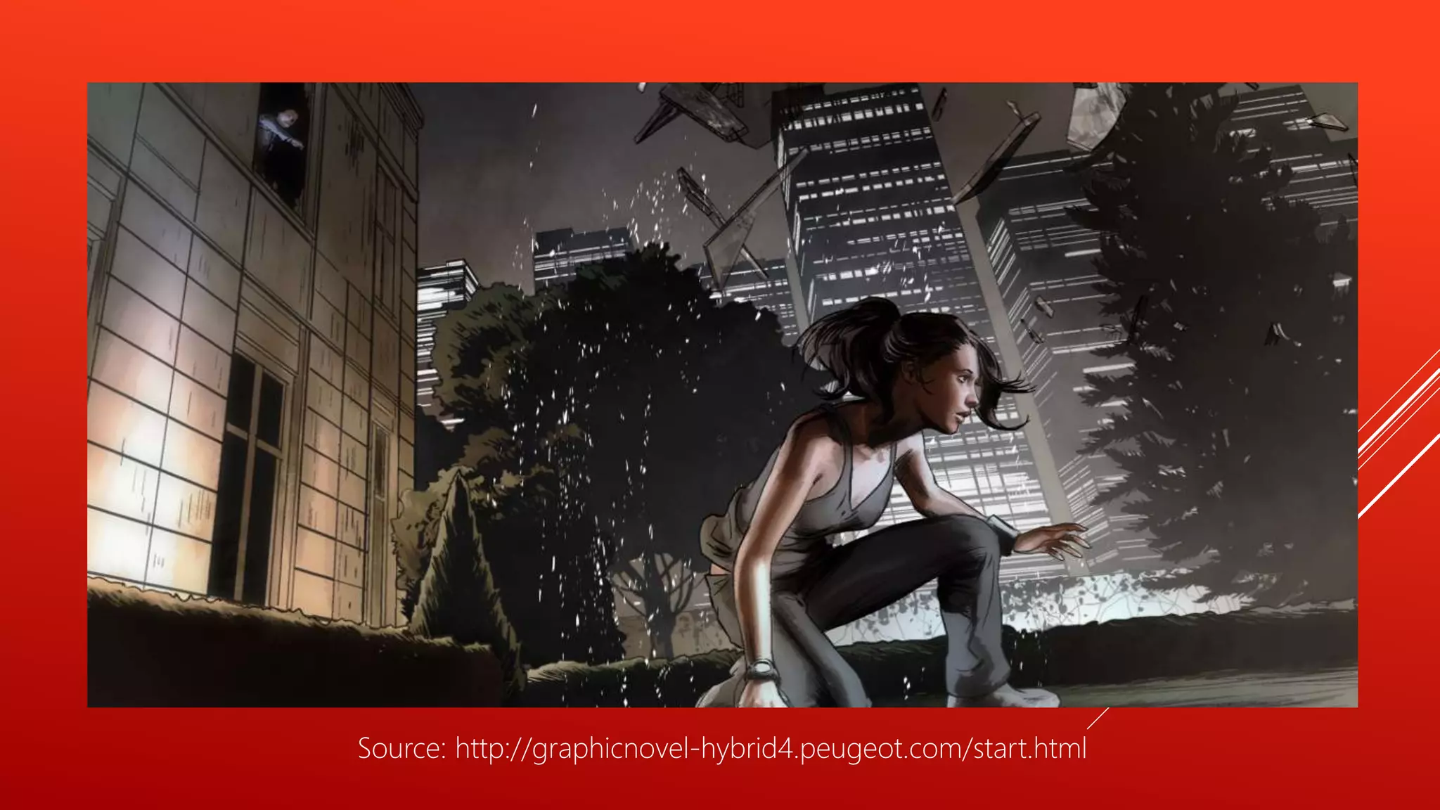 Source: http://graphicnovel-hybrid4.peugeot.com/start.html
 