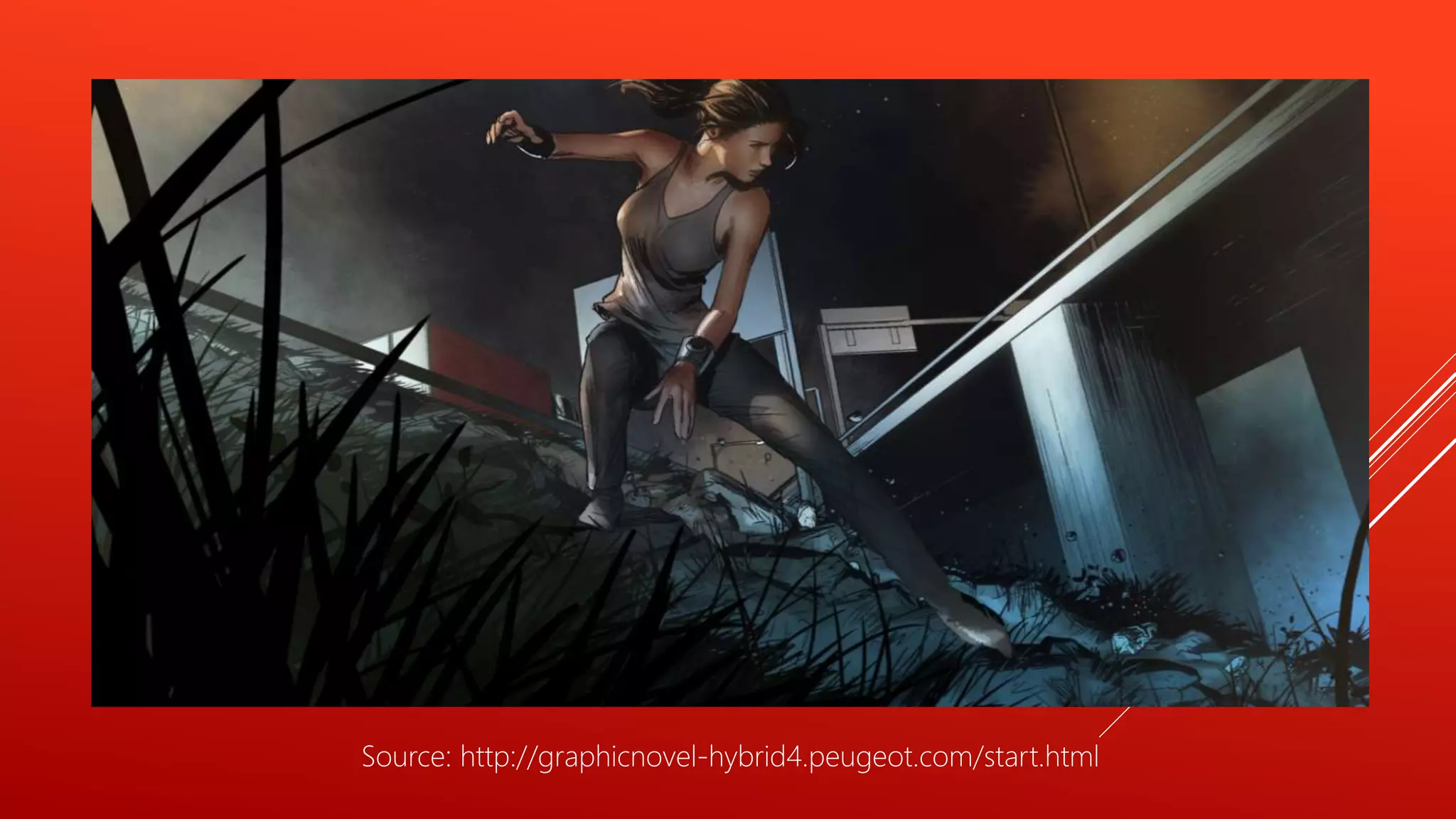 Source: http://graphicnovel-hybrid4.peugeot.com/start.html
 