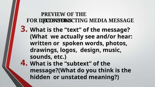 Media and Information Literacy (MIL) 4. Types of Media (Part 3 ...