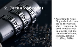Understanding Technical and Written Codes in Media Production | PPTX