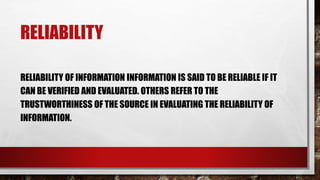 Media and Information Sources | PPTX