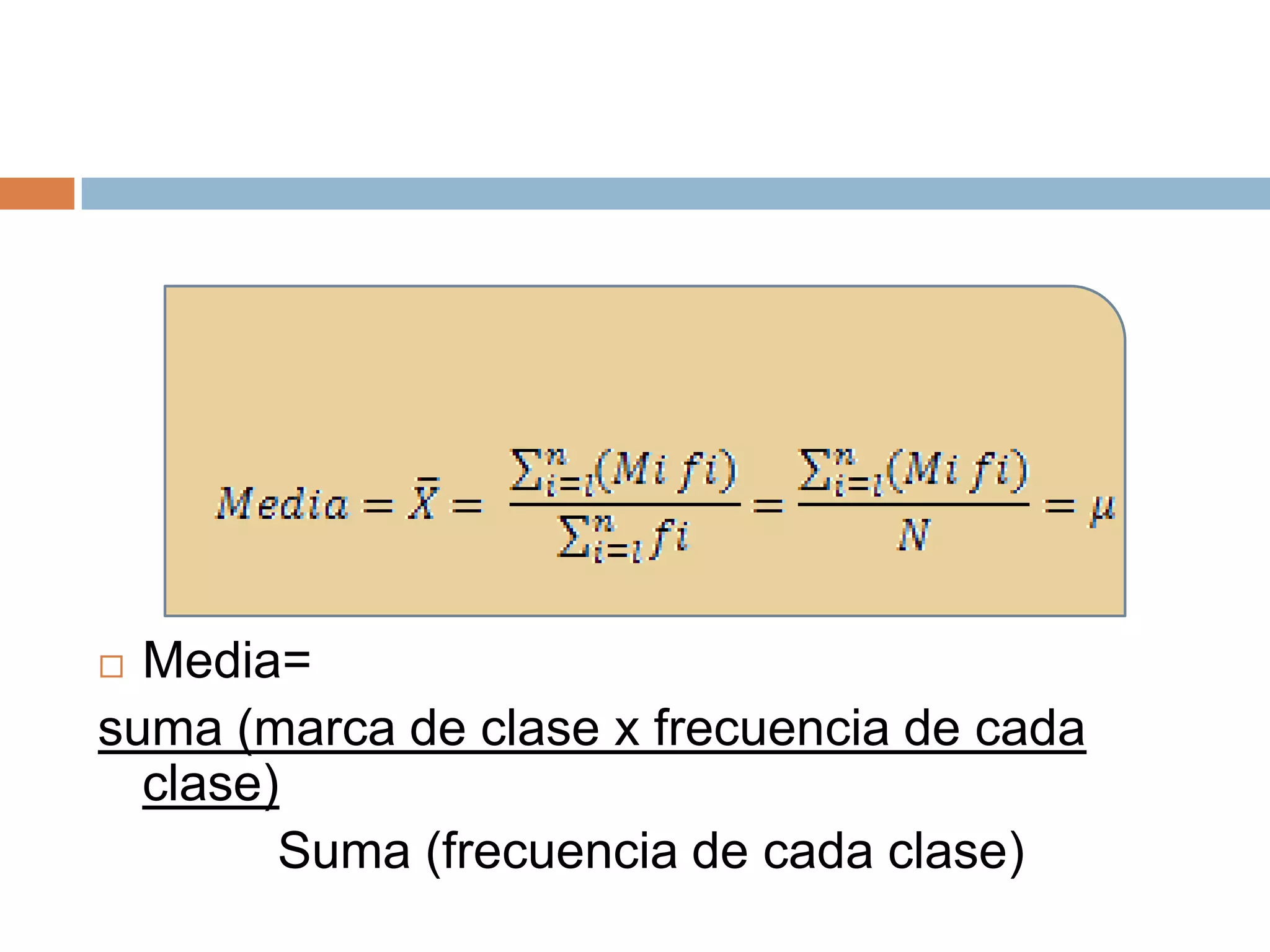 Media Aritmetica Para Datos Agrupados | PPT