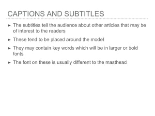 Subtitle Magazine Examples Magazine Codes and Conventions - General Music Magazines | PPTX