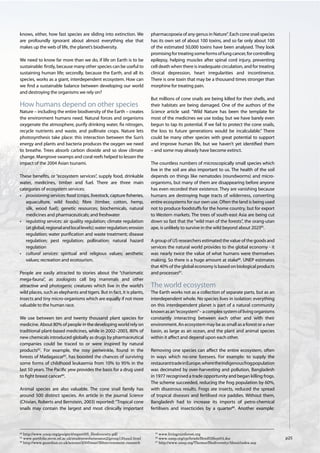 82
   http://www.unep.org/geo/geo4/report/05_Biodiversity.pdf              83
                                                                             www.livingrainforest.org
84
   www.portfolio.mvm.ed.ac.uk/studentwebs/session2/group13/taxol.html   85
                                                                             www.unep.org/cpi/briefs/Brief03Sept04.doc
86
   http://www.guardian.co.uk/science/2005/mar/30/environment.research   87
                                                                             http://www.unep.org/Themes/Biodiversity/About/index.asp
 
