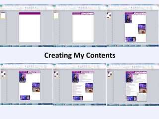 Creating My Contents

 