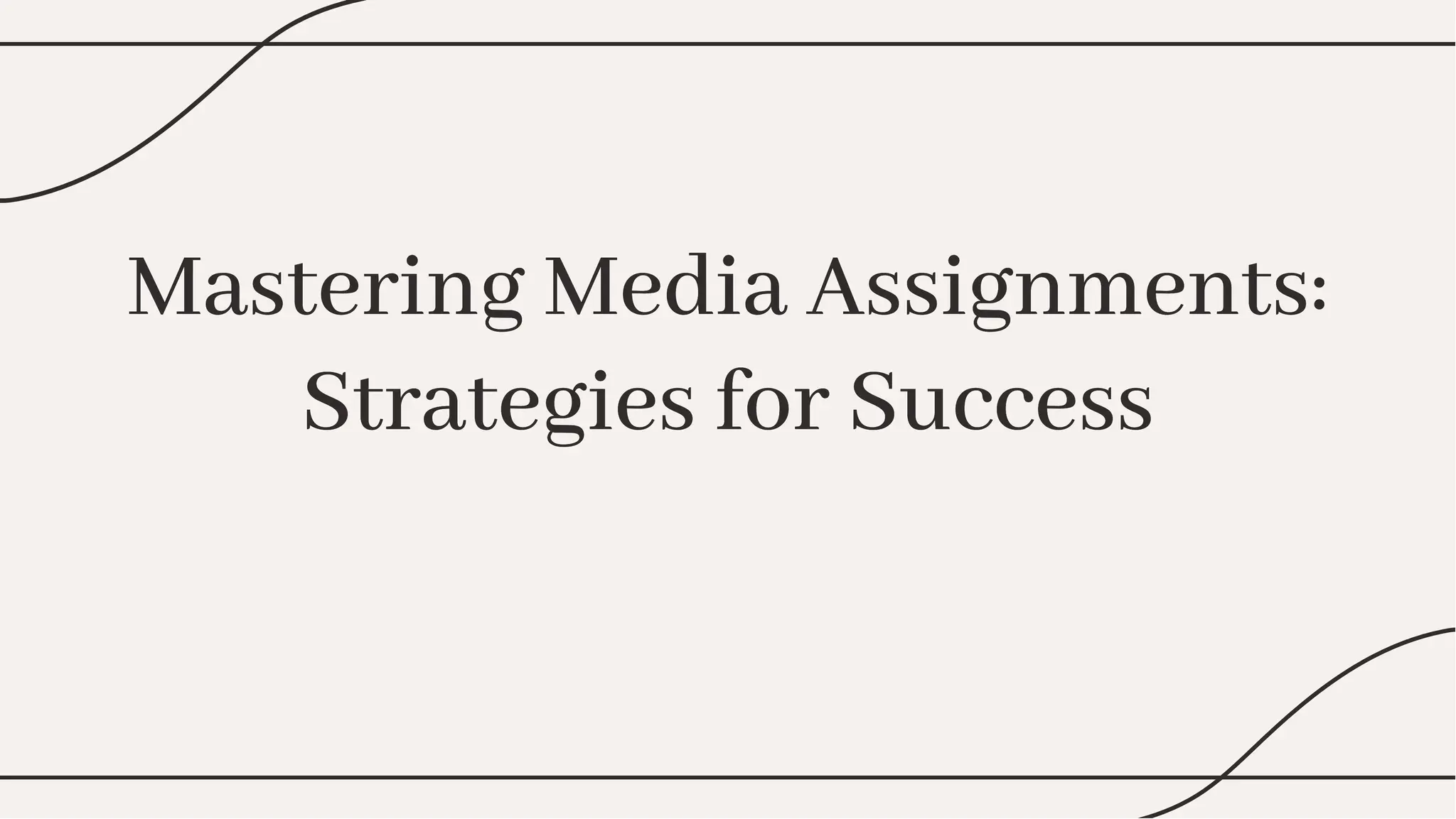 Media Assignment Help - my assignments pro | PPT