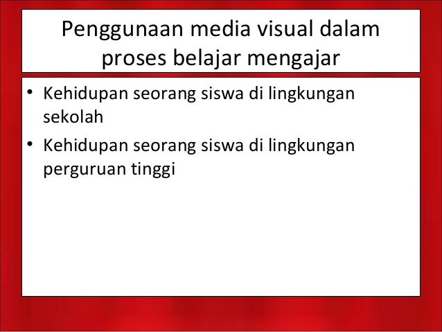 Media audio dan media visual