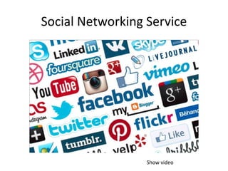 Social Networking Service
Show video
 