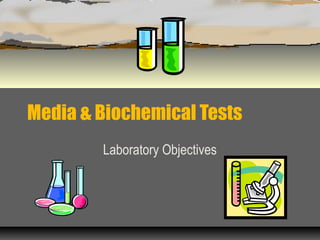 Media & Biochemical Tests
Laboratory Objectives
 