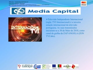 Alfacoop – Cooperativa de Ensino crlExternato Infante D. HenriqueAvª Comendador Padre David  |  4709-008 Ruílhe  |  Tel.253 959 000 Fax.253 951 701  |   www.eidh.eu    email: cfa@alfacoop.ptEIXO 2.  Adaptabilidade e Aprendizagem ao Longo da Vida  |  2.2 Educação e Formação de AdultosA mais ouvida… A Rádio Comercial é uma rádio portuguesa (com cobertura nacional) do grupo Media Capital. Passa música Pop Rock actual e dos últimos dez anos. Actualmente, o seu director de programas é Pedro Ribeiro, sendo este, simultaneamente, animador do Programa da Manhã da estação. Foi criada em Março de 1979 no âmbito do serviço público da RDP - Radiodifusão Portuguesa tendo como director João David Nunes. Desde então ocupa as instalações na Rua Sampaio e Pina, em Lisboa.
