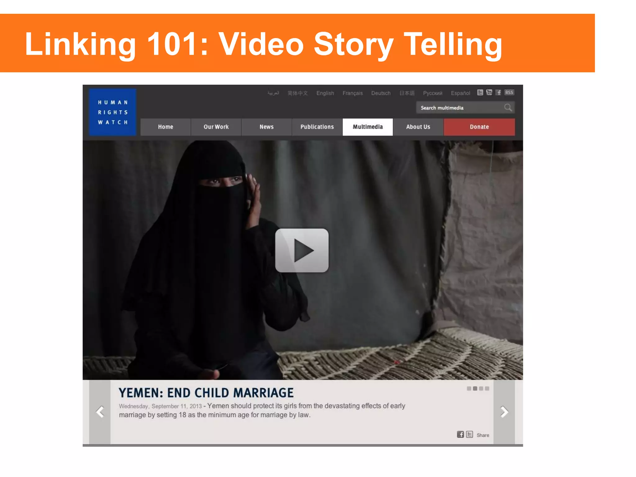Linking 101: Video Story Telling
 