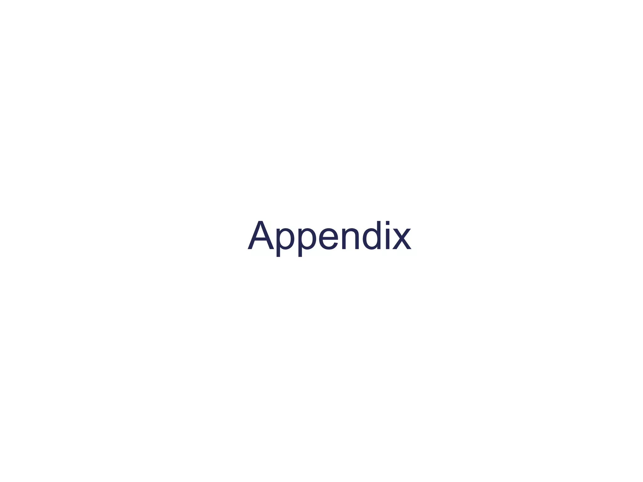 Appendix
 